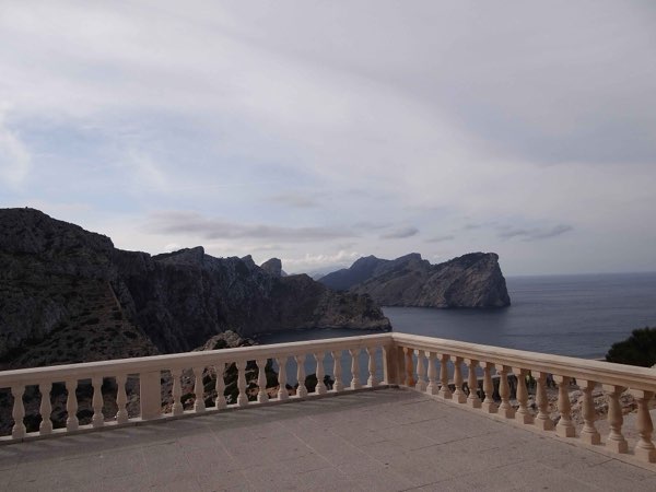 The cliffs of Cap de Formentor from the lighthouse terrace