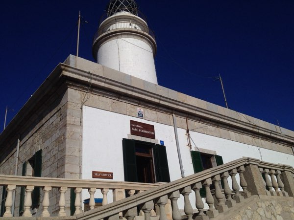 The café at the Formentor lighthouse