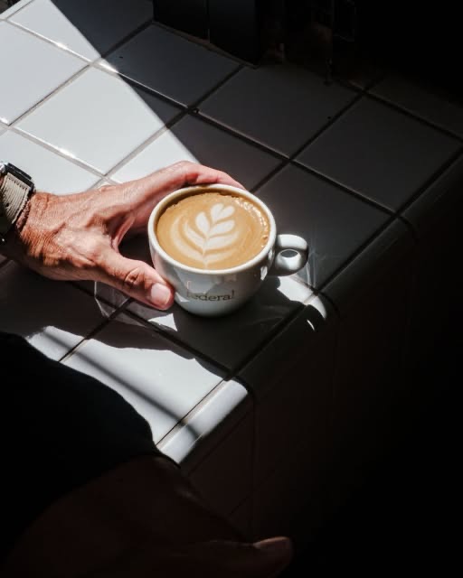 A cappuccino at Federal Café